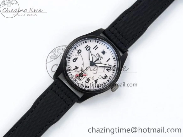 MIROTIME 0521 Pilot Black Ace BLSF 1:1 Best Edition White Lume Dial on Black Nylon Strap MIYOTA OnTrend 7021